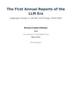 The First Annual Reports of the LLM Era: Language Change in 150 SEC 10-K Filings, 2019–2024