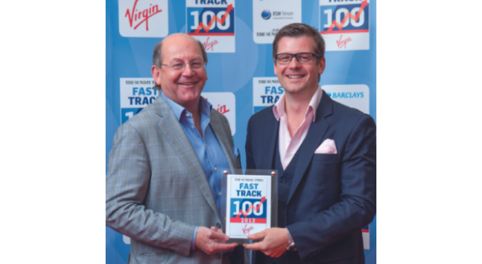 Matthew Hayes & John Hayes Receiving Fast Track 100 Award