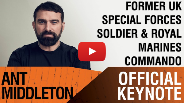 Ant Middleton Official Speaker from SAS Who Dares Wins