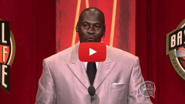 Michael Jordan Basketball Hall of Fame Speech