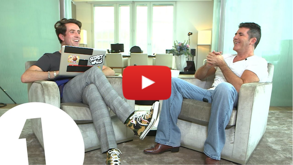 Simon Cowell talks to Nick Grimshaw