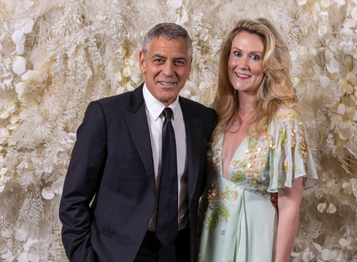 Sophia Hayes and George Clooney pictured at the British Business Awards 2026