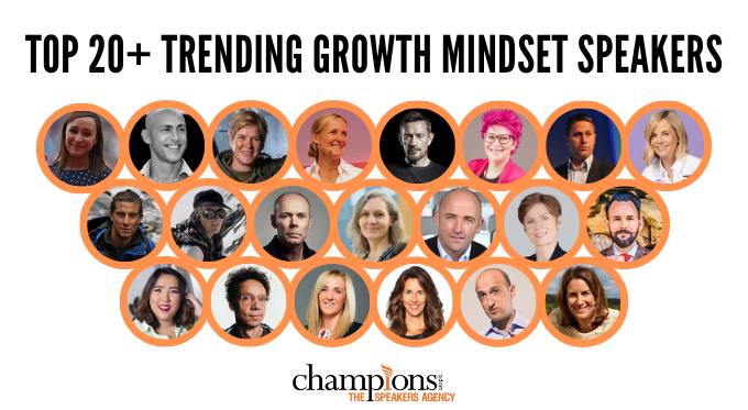 An image of The Top 20+ Trending Growth Mindset Speakers to Hire via Champions Speakers