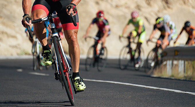Cycling Race Uphill