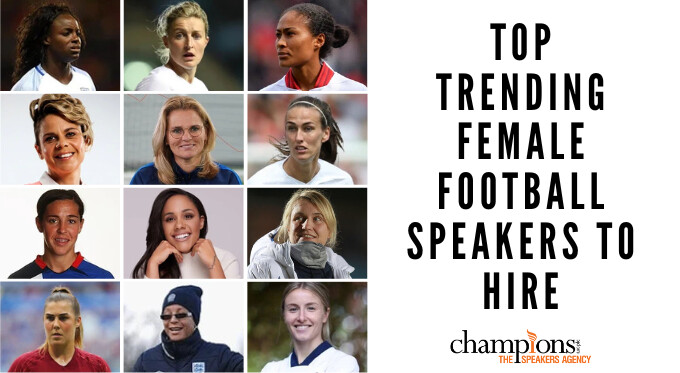 An image of the Top Trending Female Football Speakers to Hire via Champions Speakers