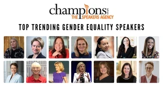 An image of the top trending gender equality speakers to hire via Champions Speakers