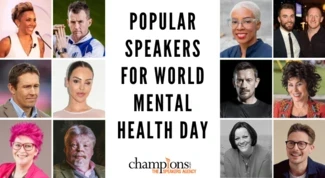 An image of Popular Keynote Speakers for World Mental Health Day to hire via Champions Speakers