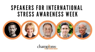An image of the top Speakers for International Stress Awareness Week to hire via Champions Speakers