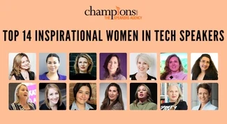 An image of The Top 14 Inspirational Women in Tech Speakers to hire via Champions Speakers