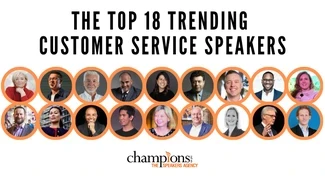 An image of The Top 18 Trending Customer Service Speakers to hire via Champions Speakers