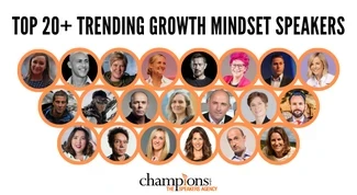 An image of The Top 20+ Trending Growth Mindset Speakers to Hire via Champions Speakers