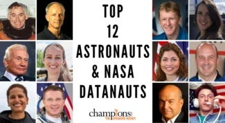 An image of the Top 12 Astronauts & NASA Datanauts to Hire via Champions Speakers